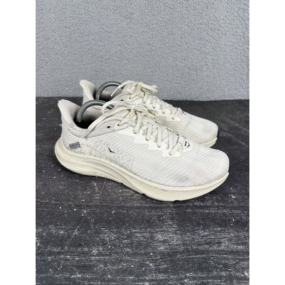 HOKA One One Solimar Running Shoes 2E EE Wide 1123090-ALK Men's Size 10 Beige